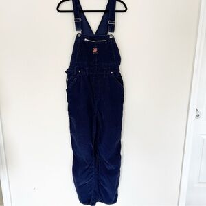 AE Supply Co. Dark Navy Corduroy Overalls Large Dungarees Workwear Utility